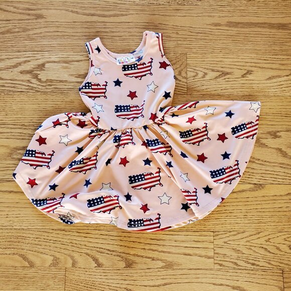 Dot Dot Smile Patriotic Dress 12-24M GUC - Picture 2 of 4